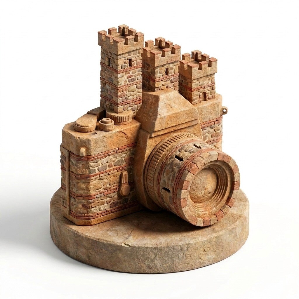 Trofeo del I Concurso Fotográfico Cinco miradas al Medievo